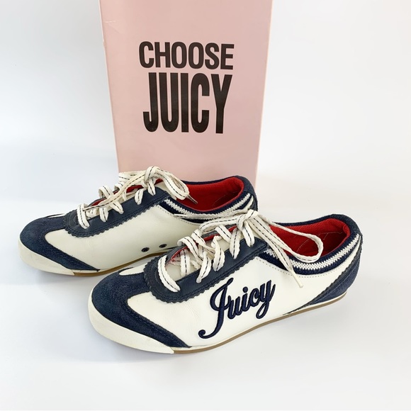 Rare Retro Style Juicy Couture Etsy Sneakers Nappa and Suede Leather Sz 7 - Picture 4 of 14